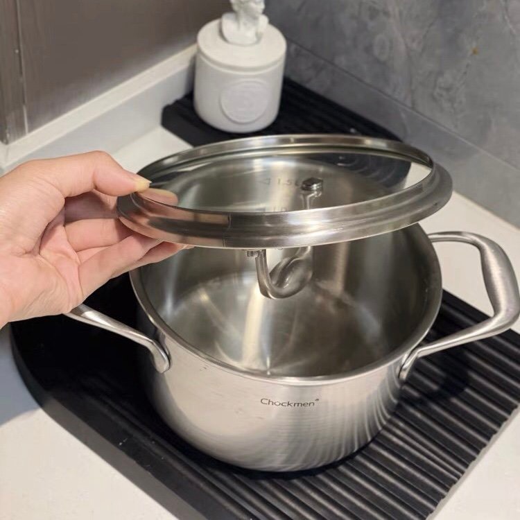Nồi Canh Chockmen 16cm 18cm Kèm Nắp, Nồi Canh Thành Cao Chockmen CKM326 CKM328