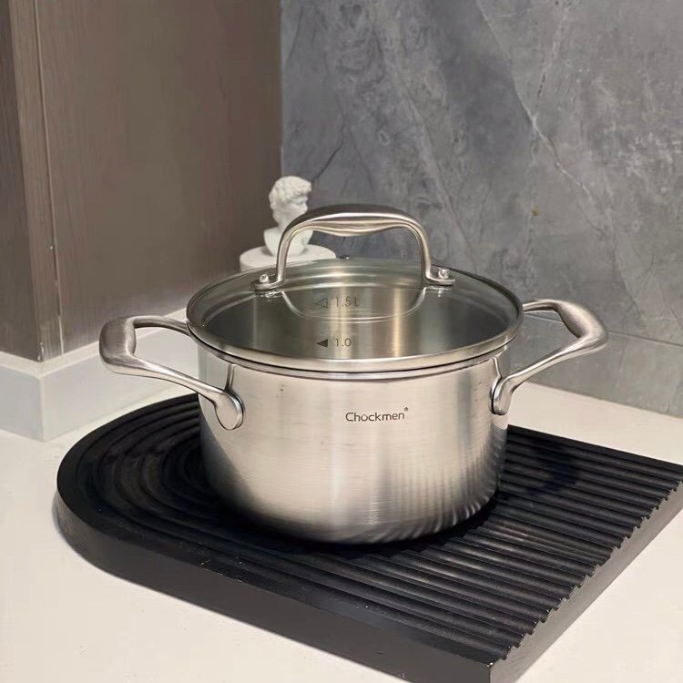 Nồi Canh Chockmen 16cm 18cm Kèm Nắp, Nồi Canh Thành Cao Chockmen CKM326 CKM328