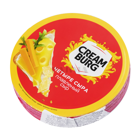 Phô mai phết bánh "CREAMBURG" hộp 8 miếng vị phô mai, vị kem, vị nấm, phô mai, phô mai phết bánh mì, phô mai ăn vặt.
