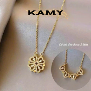 Dây Chuyền Nữ Cỏ 4 Lá Đính Đá May Mắn - Trang Sức KAMY