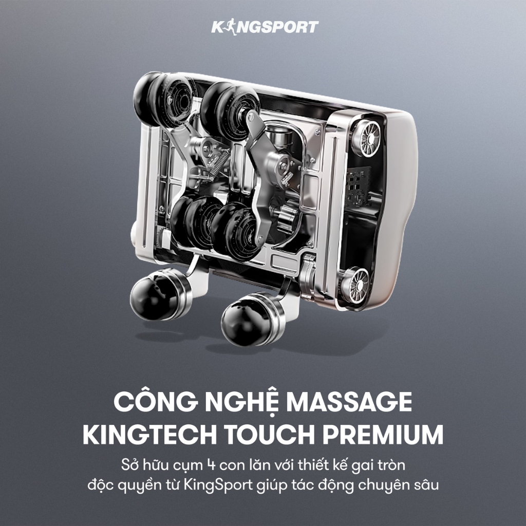 CHỈ GIAO MIỀN NAM | Ghế massage KINGSPORT G14 công nghệ massage Kingtech Touch Premium, 15 bài massage cao cấp