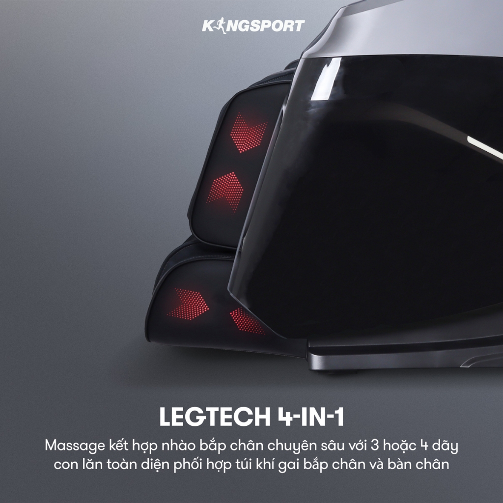 CHỈ GIAO MIỀN NAM | Ghế massage KINGSPORT G14 công nghệ massage Kingtech Touch Premium, 15 bài massage cao cấp