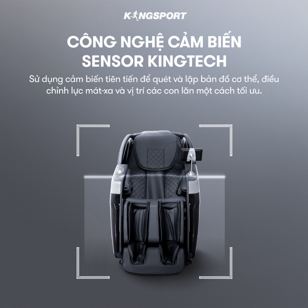 CHỈ GIAO MIỀN NAM | Ghế massage KINGSPORT G14 công nghệ massage Kingtech Touch Premium, 15 bài massage cao cấp