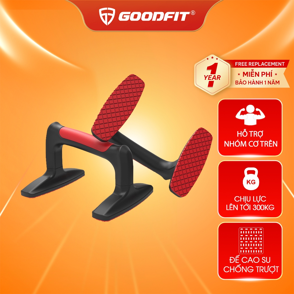 Ảnh Dụng cụ chống đẩy hít đất tập luyện tại nhà GoodFit để bám chống trượt, chịu lực 300kg GF301PU 1