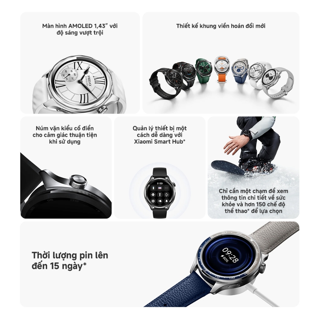 Ảnh Đồng Hồ Thông Minh Xiaomi Watch S4 - Hàng Chính Hãng, Bản Quốc Tế Tiếng Việt 2