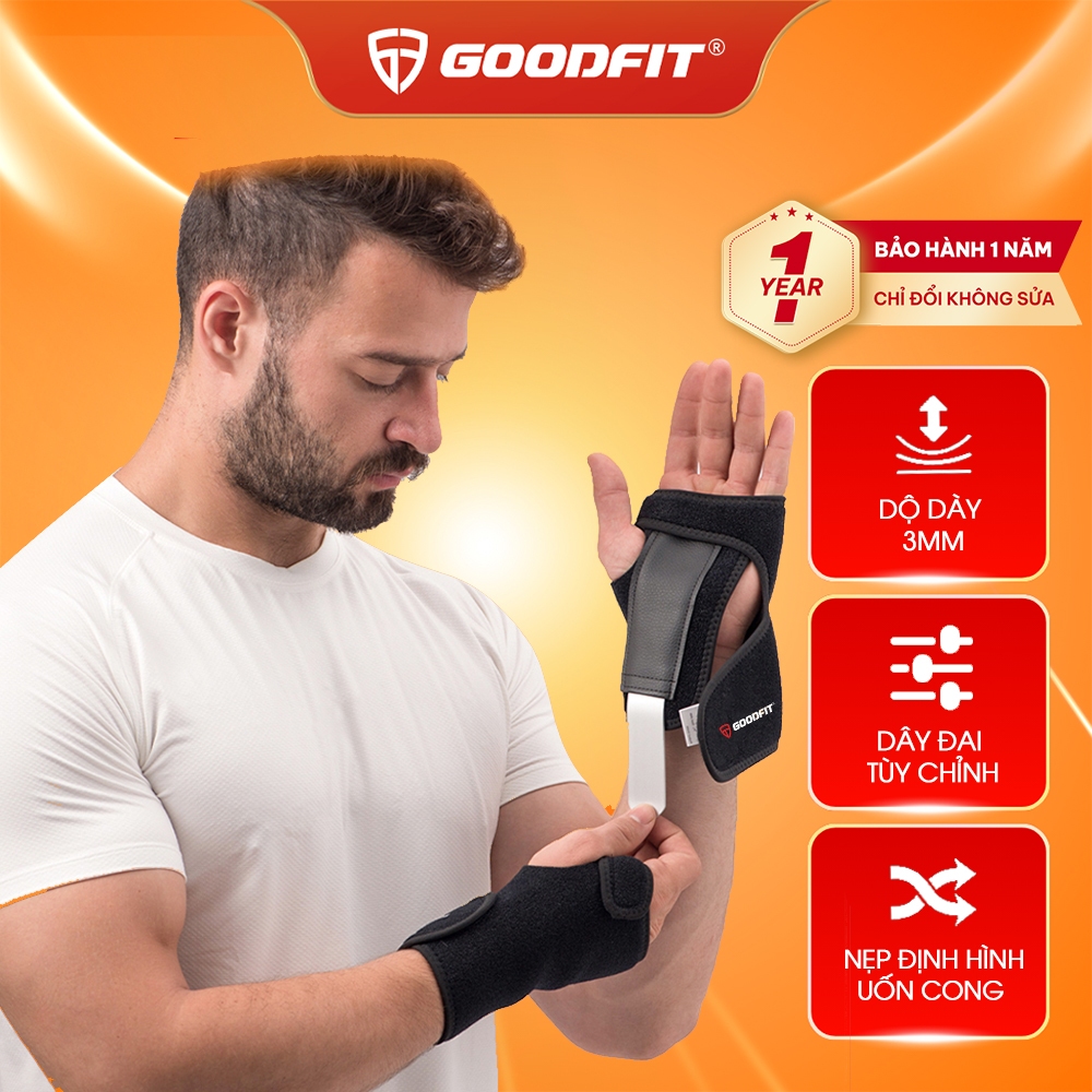 Ảnh Băng nẹp cổ tay, hỗ trợ cố định cổ tay chính hãng GoodFit GF304W 1