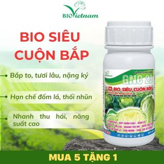 (MUA 5 TẶNG 1) Phân bón lá BIO SIÊU CUỘN BẮP 500ML Bio Việt Nam giúp bắp cải cuộn nhanh, to, nặng ký