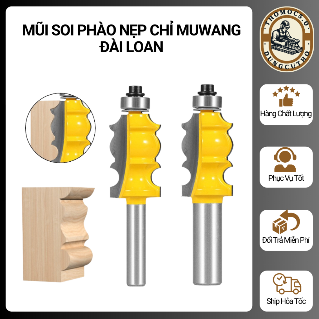 Mũi soi phào chỉ nẹp khuôn Muwang Đài Loan