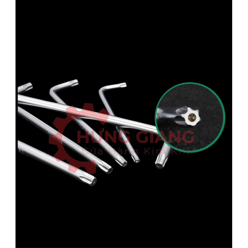 Bộ lục giác ĐẦU BI và HOA THỊ 9 chi tiết YETL