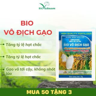 Phân bón hữu cơ BIO VÔ ĐỊCH GẠO tăng năng suất gạo, vô gạo liên tục, chắc hạt nặng ký, tăng tuổi thọ cây  | BIO VIỆT NAM