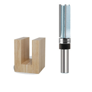 Mũi phay gỗ, mũi soi thẳng lấy nền 3 cánh 2 bi dưới cốt 12.7mm