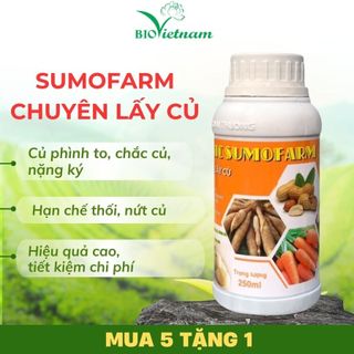 Phân bón hữu cơ SUMO FARM 250ml Bio Việt Nam chuyên lấy củ - quả, củ phình to, chắc củ, hạn chế nứt củ