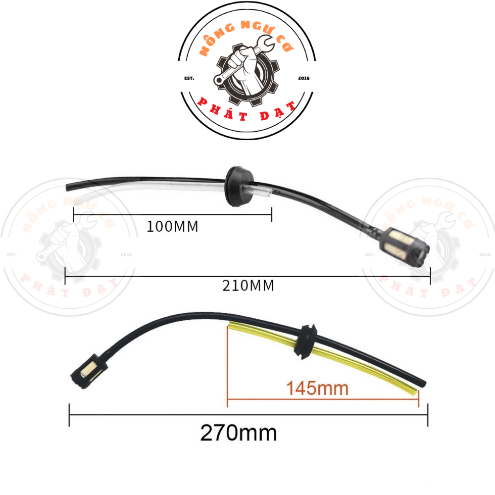 Bộ dây xăng – lọc rác – nút đen máy cắt cỏ | Đủ bộ – chống rò xăng – bền, dễ lắp