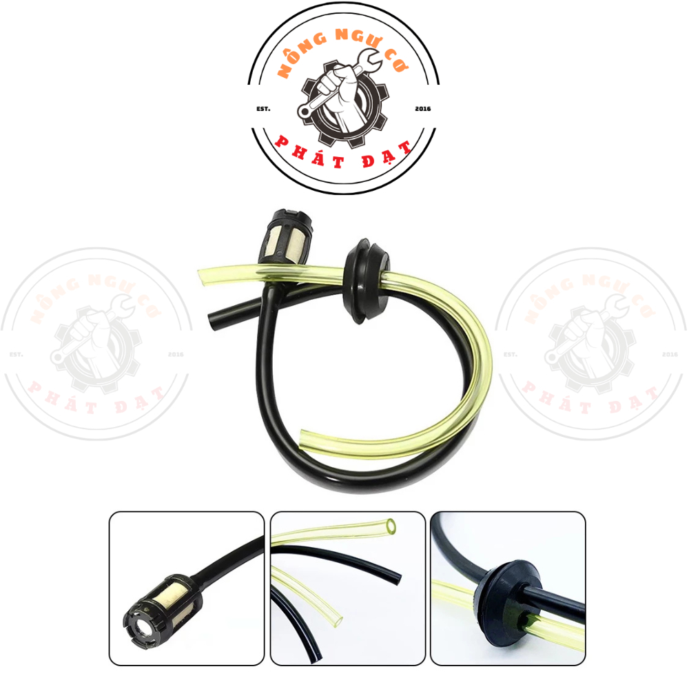 Bộ dây xăng – lọc rác – nút đen máy cắt cỏ | Đủ bộ – chống rò xăng – bền, dễ lắp