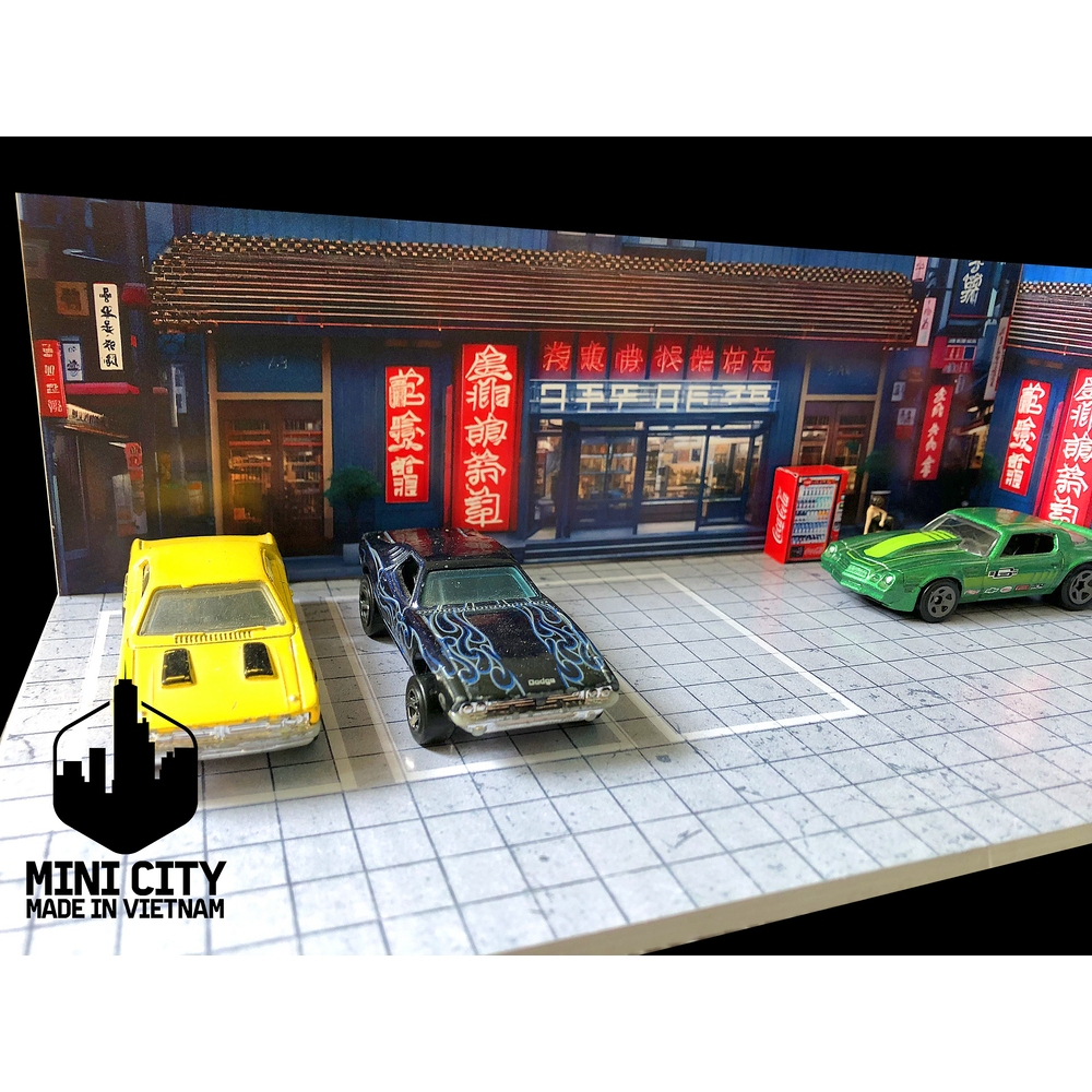 Bãi đậu xe nhật bản shophouse 1/64