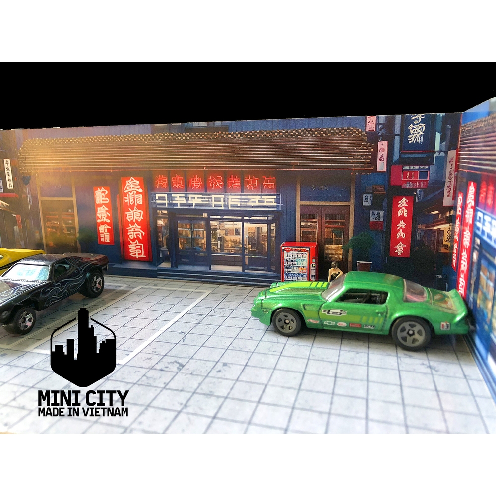 Bãi đậu xe nhật bản shophouse 1/64