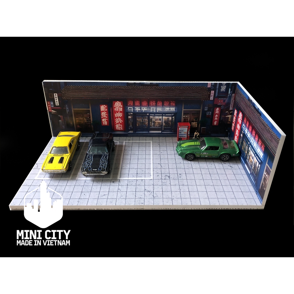 Bãi đậu xe nhật bản shophouse 1/64