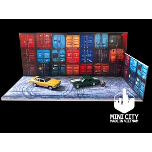 Sa bàn bãi đậu xe container 1/64