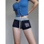 Quần short đùi vải ngắn cạp trễ chun chất thun màu đen dáng ôm SUCH 92 phong cách năng động thể thao nữ - Tiktik