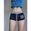 Quần short đùi vải ngắn cạp trễ chun chất thun màu đen dáng ôm SUCH 92 phong cách năng động thể thao nữ - Tiktik