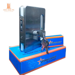 Khoá Cửa Kính Cường Lực - Bộ Khoá Liền Tay Nắm Âm( Khoá ZM 524 )