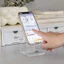 Giá Đỡ Điện Thoại Bằng Acrylic Trong Suốt Tiện Lợi 8x8x9.5cm