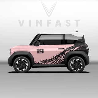 Tem dán xe VF3 - Decal dán xe VF3 MẪU TEM THỂ THAO CÁ TÍNH . 1 bộ dán 2 bên ( mẫu VF3 - 47 )