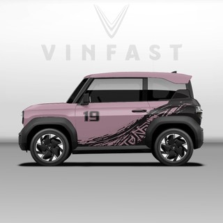 Tem dán xe VF3 - Decal dán xe VF3 MẪU TEM THỂ THAO CÁ TÍNH . 1 bộ dán 2 bên ( mẫu VF3 - 47 )