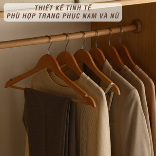 Móc Treo Quần Áo Gỗ Tự Nhiên Fivo FM03, Nhiều Mẫu Mã, Thiết Kế Tinh Tế, Phù Hợp Nhiều Loại Trang Phục Nam Nữ