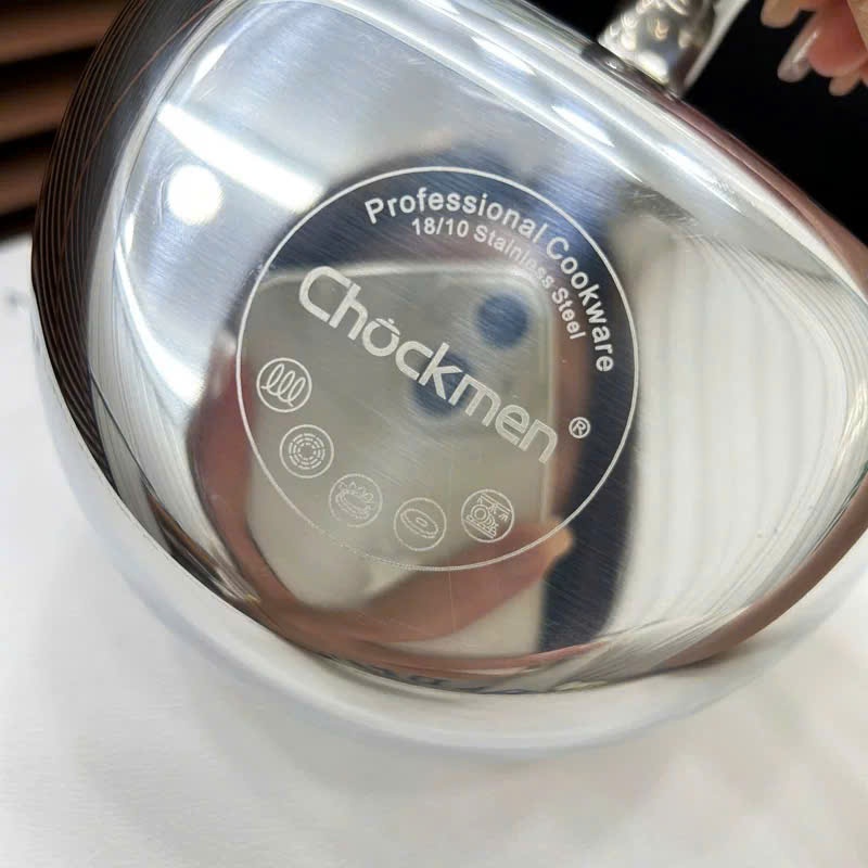Ca Inox Chockmen Nấu Được Tất Cả Bếp, Ca Đong Rót Có Vạch Chia Chockmen CKM103
