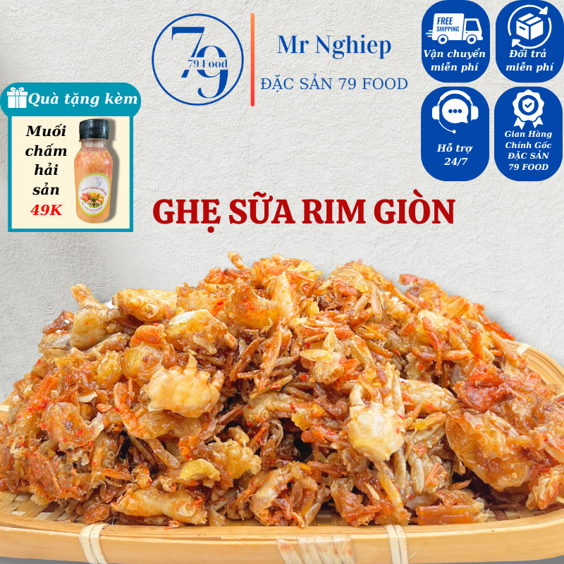 Ghẹ sữa rim giòn Mr.Nghiệp đặc sản Nha Trang 79 Food (250g/500g/1kg ...