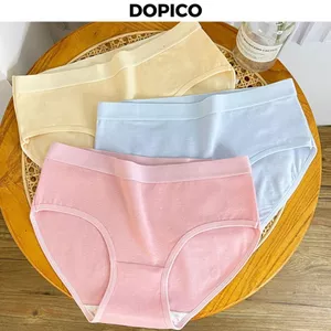 Quần lót nữ cotton kháng khuẩn thấm thông hơi thoáng, Quần chip nữ cute dễ thương DOPICO L2020