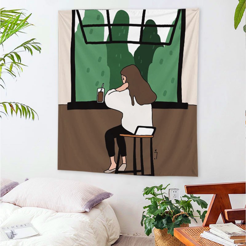 [Tặng móc treo] Tranh vải treo tường trang trí phòng, decor phòng ngủ mẫu mới nhất 150x130cm