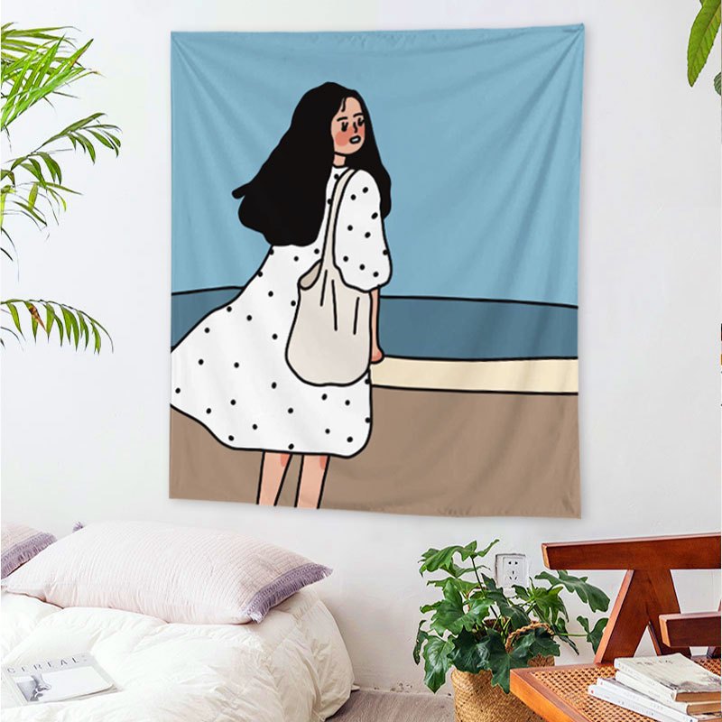 [Tặng móc treo] Tranh vải treo tường trang trí phòng, decor phòng ngủ mẫu mới nhất 150x130cm