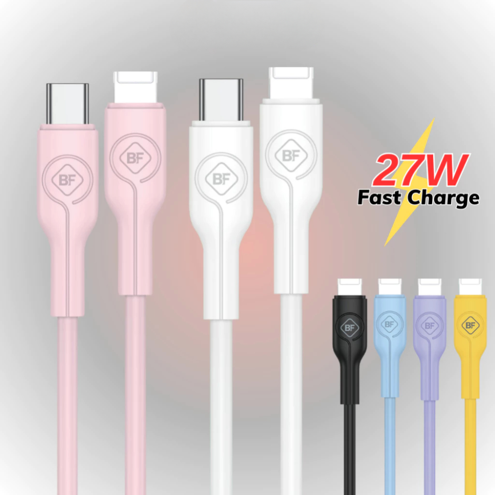 Cáp Sạc Nhanh Mercury Seri 27W CS56 Chính Hãng Basefast Cao su non chống quá tải nhiệt