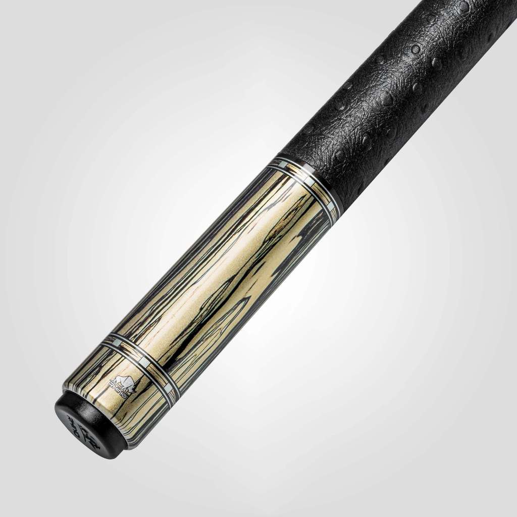 Ảnh Gậy Bida Lỗ Rhino G-W Pale Moon Ebony - Ngọn Glassfiber - Chính Hãng - Tặng kèm combo phụ kiện 4
