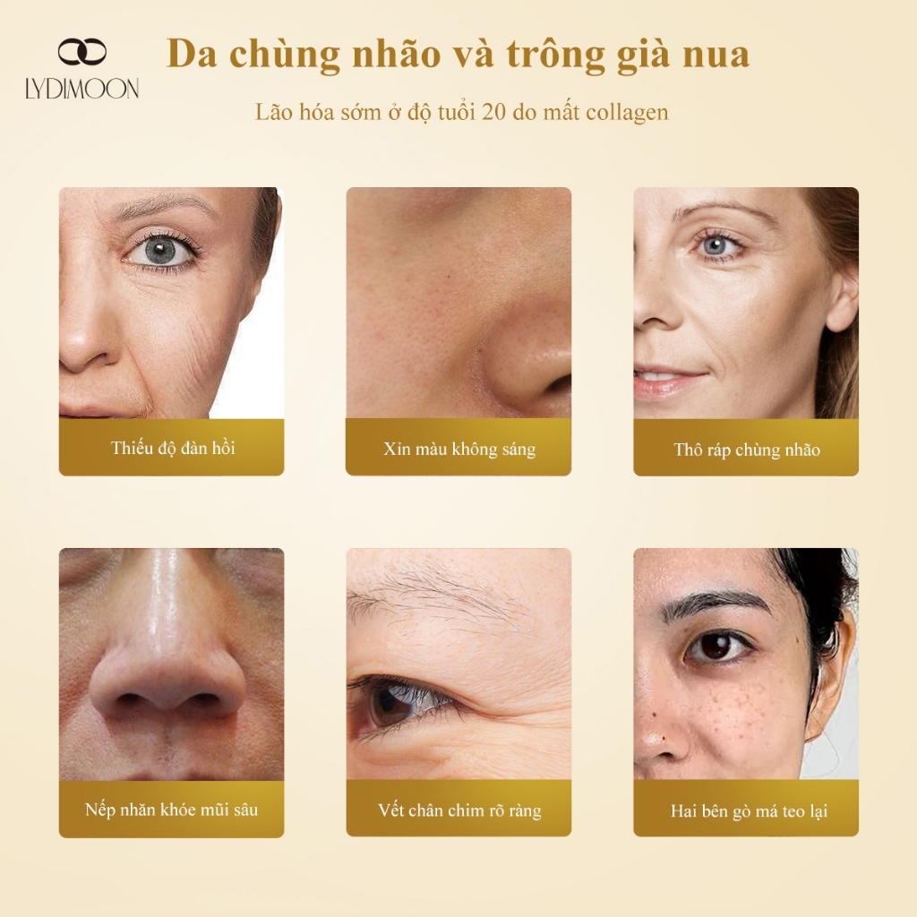 Mặt nạ ngủ Mặt nạ thạch collagen Mặt nạ làm trắng Dưỡng ẩm Chống nhăn Thu nhỏ lỗ chân lông 4ml*20pcs