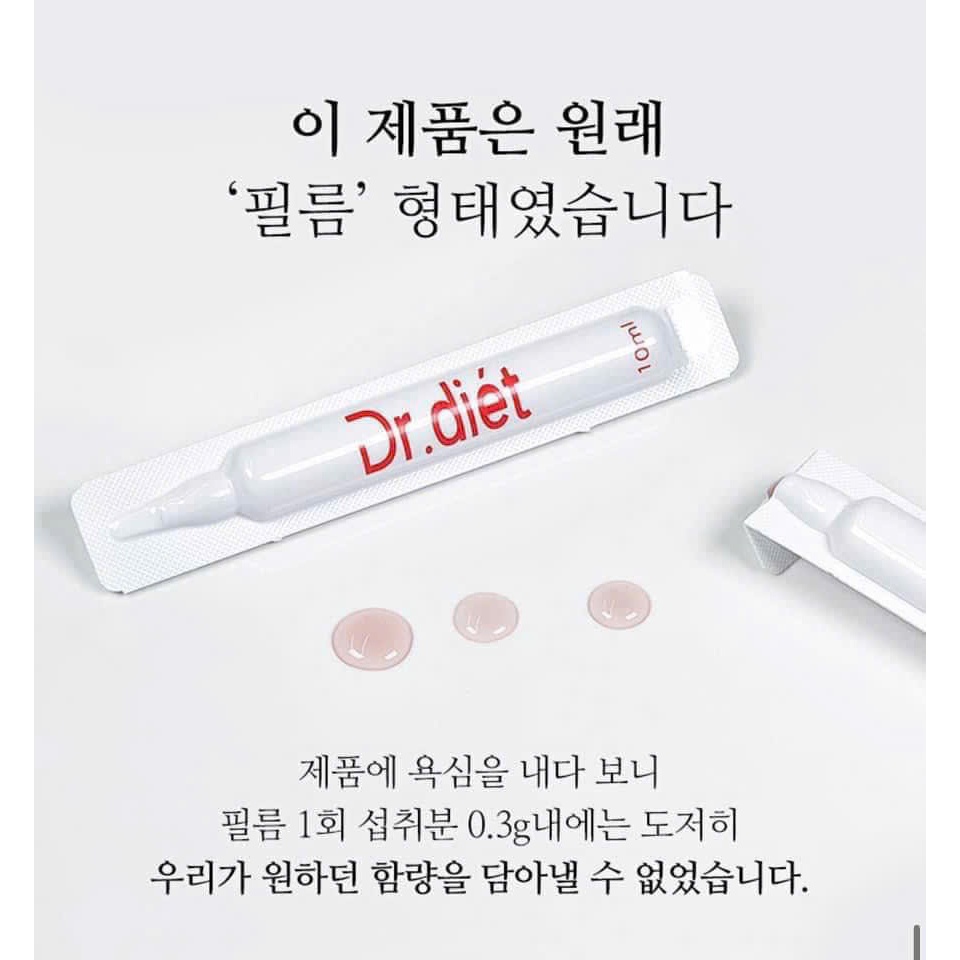 Nước Uống Trắng Da Dr.Diet Sunshine Glutathione GC 10X Hàn Quốc Hộp 20 Ống  Giúp Da Trắng Sáng Mịn Màng