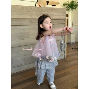 CANDIMIMI Quần suông váy buộc nơ cao cấp - Phong cách Hàn Quốc