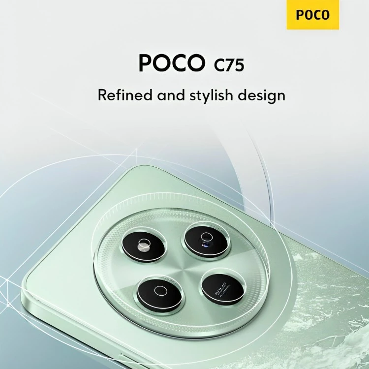 Điện Thoại XIAOMI POCO C75 (8GB+256GB) | Màn hình 6,88" | Pin 5160mAh | Camera kép 50MP