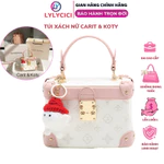 Túi xách nữ cao cấp Carit & Koty, túi cốp cầm tay sang chảnh với hoạ tiết thêu cứng cáp có tay xách kèm dây đeo chéo — ảnh 7