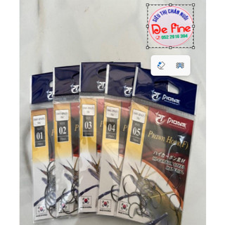 Lưỡi câu tôm pioneer, lưỡi làm từ chất liệu cacbon không rỉ.