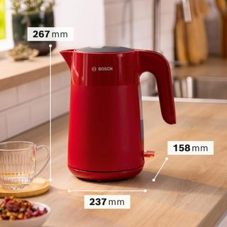 HCM Ấm siêu tốc BOSCH TWK2M164 màu đỏ, Bình đun siêu tốc cao cấp sang trọng hàng nhập khẩu GermanySNT