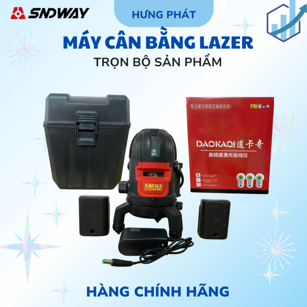 Máy cân bằng mực, máy bắn cốt bằng lazer 5 tia LKG 638 chính hãng LAIKA - Hưng Phát