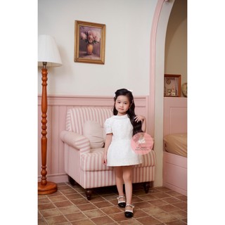 Váy Trắng Bồng Xoè Bé Gái Laci Kids