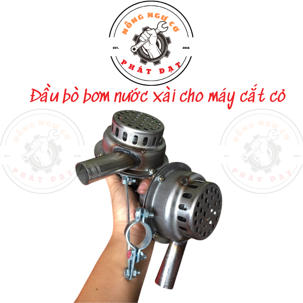 Đầu bò bơm nước INOX gắn cho máy cắt cỏ, đủ thông số gắn cho tất cả các dòng máy, bền, chắc chắn