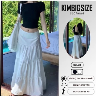 Chân váy nữ dáng dài bigsize(55-90kg)[Kimbigsize]
