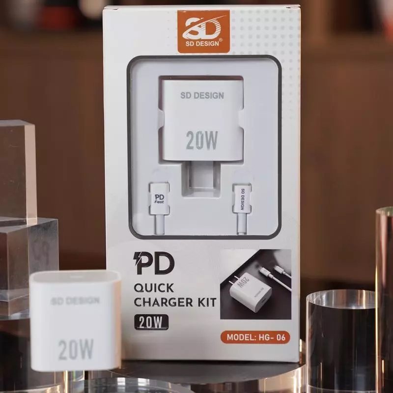 Bộ Củ Cáp Sạc Nhanh HG06 chính hãng SD DESIGN cho điện thoại 7 - 14