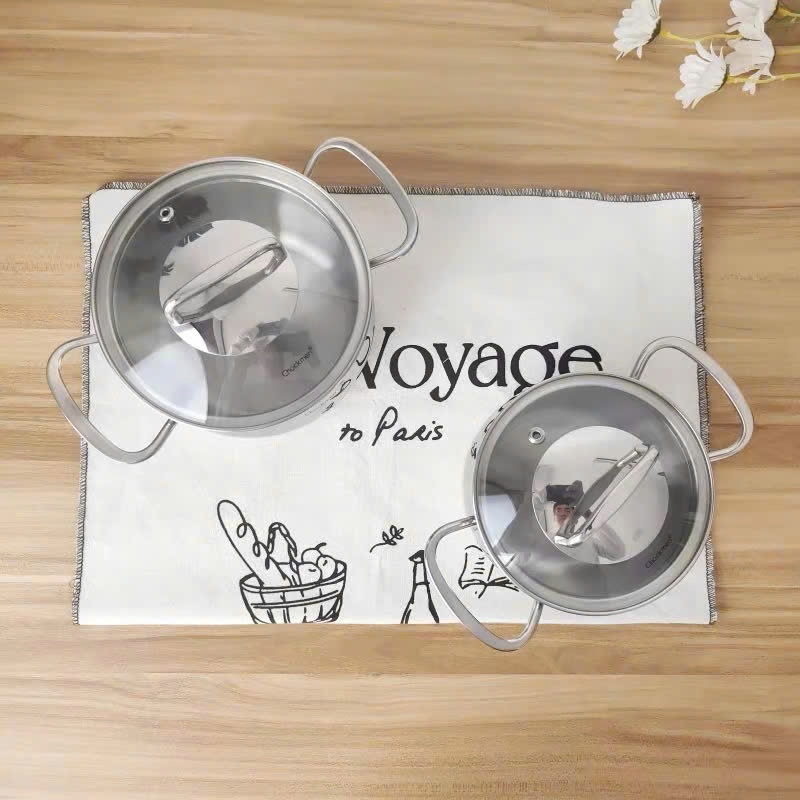 Nồi Inox Chockmen 12 và 14cm,Nồi Nhỏ, Nồi Ăn Dặm Inox Cao Cấp CKM270 CKM271