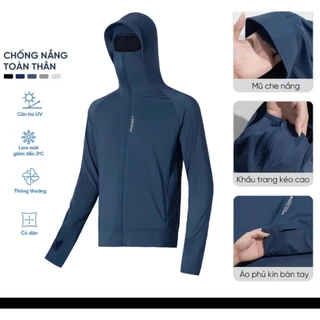 Áo Chống Nắng Nam 2 Lớp Thông Hơi Có Vành Che Bảo Vệ Chán Chông Nắng Chống Tia UV Đạt Chuẩn UPF 50+ (CN61)